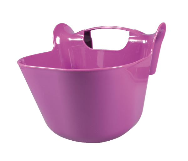 Karmidło koryto  żłób przenośny z zawieszany dla koni 13,5 litra lila - Cavalo